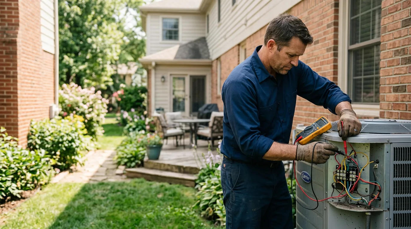 HVAC technician working near Branchville, VA